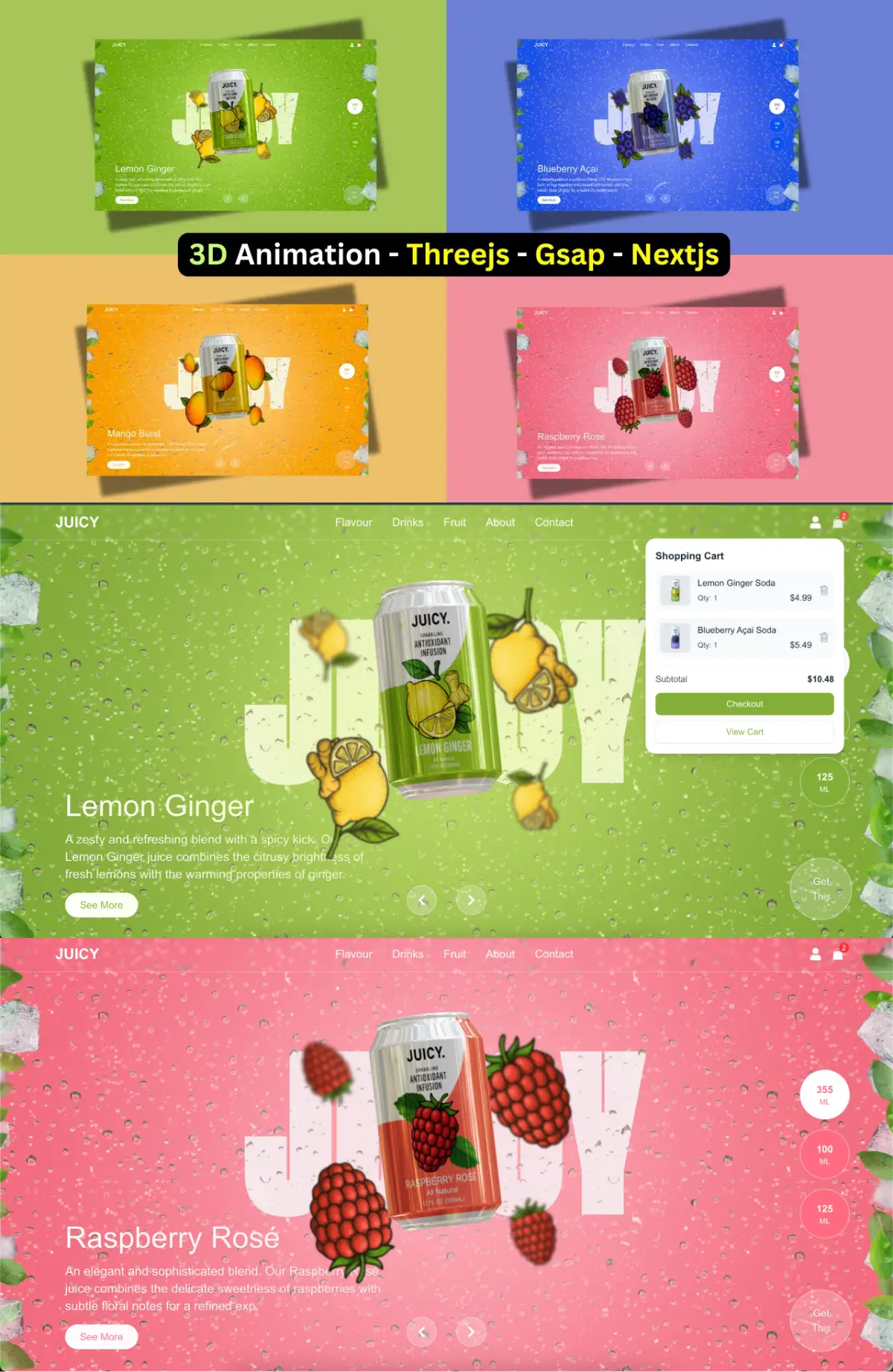 3D Landing Page Template preview