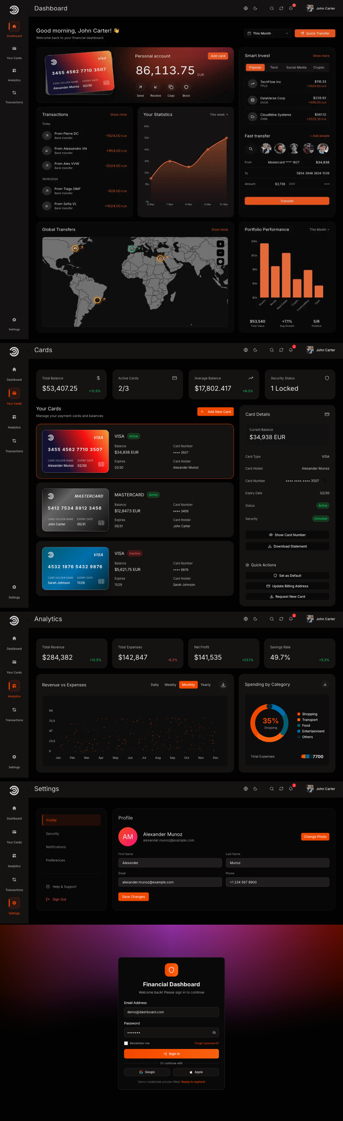 Next js dashboard template preview